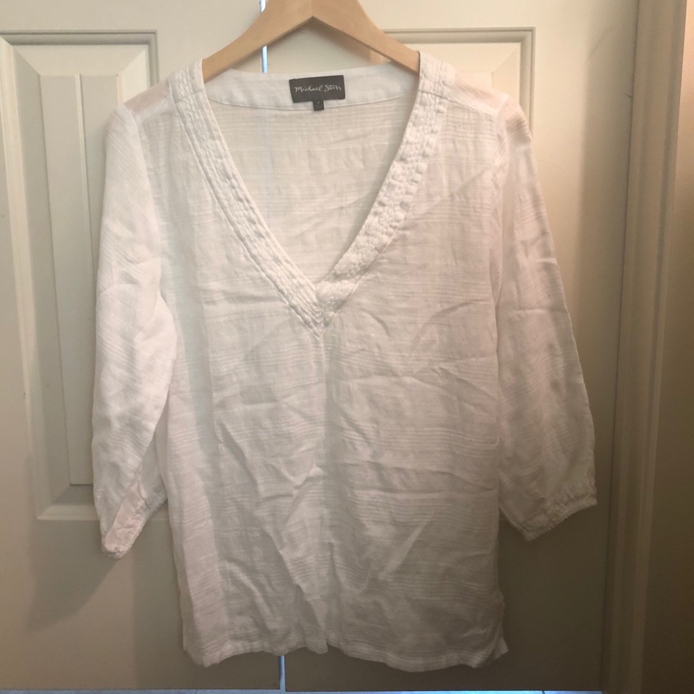 COPY - Michael Stars White Top/Cover Up